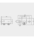 Miniatură CELO Hole corner connector horizontal pentru channel Strut steel zincat - imaginea 4