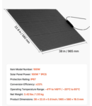 Miniatură Panou solar flexibil monocristalin 100W eficienta 23 la suta cutie conexiuni IP67 cablu MC4 pentru rulota barca suprafete curbate - imaginea 3