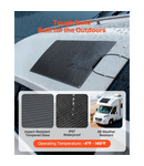 Miniatură Panou solar flexibil monocristalin 100W eficienta 23 la suta cutie conexiuni IP67 cablu MC4 pentru rulota barca suprafete curbate - imaginea 6