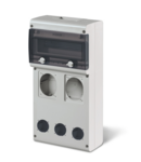 Cutie modulara IP66 montaj aparent BLOCK4 11 MOD. 212x415x105mm Scame