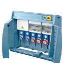 Q-BOX 6 - CU REGLETA DE BORNE - CABLATA - 3 2P+E 16A + 2 3P+E 16A + 1 3P+N+E 16A- IP55 Gewiss