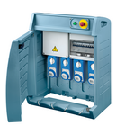 Q-BOX 4 - CU REGLETA DE BORNE - CABLATA - 2 2P+E 16A + 1 3P+E 16A + 1 3P+N+E 16 A - IP55 Gewiss