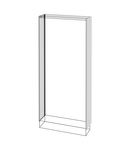 PERECHE DE PANOURI LATERALE AERATE - TABLOU DE DISTRIBUTIE CU MONTARE PE PODEA - QDX 630 L - 2000X300 MM Gewiss