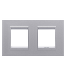 PLACA INTERNATIONALA LUX - TEHNOPOLIMER VOPSIT - 2+2 MODULE ORIZONTALE - TITAN MONOCROM - CHORUSMART Gewiss