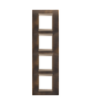 PLACA INTERNATIONALA LUX - IN METAL - 2+2+2+2 MODULE VERTICAL - ALAMA ANTICA LAVY - CADRU INTERIOR BRONZ MAT ÎNCHIS - CHORUSMART Gewiss