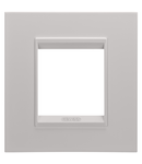 PLACA INTERNATIONALA LUX - IN METAL - 2 MODULE - BEJ NATURAL MONOCROM - CHORUSMART Gewiss