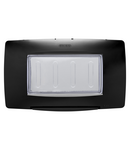 PLACA ETANSA STANDARD ITALIANA - 4 CIRCUITE IP55 - NEGRU - CHORUSMART Gewiss