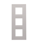 PLACA INTERNATIONALA GEO - IN TEHNOPOLIMER VOPSIT - 2+2+2 MODULE VERTICAL - BEJ NATURAL - CHORUSMART Gewiss