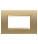 PLACA LUX - IN METAL - 4 MODULE - AUR - CADRU INTERIOR AUR MAT - CHORUSMART Gewiss
