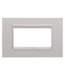 PLACA DE LUX - IN METAL - 4 MODULE - ALB MONOCROM BEJ NATURAL- CHORUSMART Gewiss
