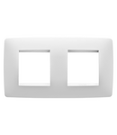 PLACA INTERNATIONALA ONE- DIN TEHNOPOLIMER VOPSIT - 2+2 MODULE ORIZONTALE - ALB SATINAT - CHORUSMART Gewiss