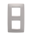 PLACA INTERNATIONALA ONE - IN TEHNOPOLIMER VOPSIT - 2+2 MODULE VERTICAL - BEJ NATURAL - CHORUSMART Gewiss