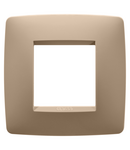 PLACA INTERNATIONALA ONE - IN TEHNOPOLIMER VOPSIT - 2 MODULE - CUPRU MOALE - CHORUSMART Gewiss