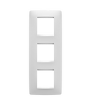 PLACA INTERNATIONALA ONE - IN TEHNOPOLIMER VOPSIT - 2+2+2 MODULE VERTICALE - ALB SATINAT - CHORUSMART Gewiss