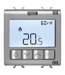 TERMOSTAT CONECTAT CU MASURARE UMIDITATE - ZIGBEE - 100-240 V c.a. 50/60 Hz - NA 5A (AC1) 240 V c.a. - 2 MODULE - TITAN - CHORUSMART Gewiss