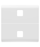 BUTON ÎNLOCUIBIL PENTRU COMENZI AXIALE - A SE COMPLETA CU 2 LENTILE - 2 MODULE - ALB SATINAT - CHORUSMART Gewiss