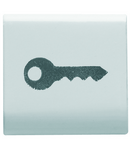 BUTON INTERSCHIMBABIL - 22X22mm - CHEIE - ALB SATINAT - CHORUSMART Gewiss