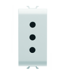 PRIZA STANDARD ITALIANA 250V c.a. - 2P+E 10A - P11 - 1 MODUL - ALB SATINAT - CHORUSMART Gewiss