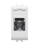 PRIZA TELEFONICA STANDARD INTERNATIONALA - RJ11 - BORNE CU ÎNSURUBARE - 1 MODUL - ALB SATINAT - CHORUSMART Gewiss
