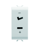 PRIZA SELV - 2P 6A 24V POLARIZATA - 1 MODUL - ALB SATINAT - CHORUSMART Gewiss