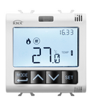 TERMOSTAT CU GESTIONARE A UMIDITATII - KNX - 2 MODULE - ALB SATINAT - CHORUSMART Gewiss