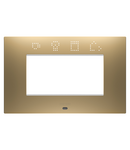 PLACA INTELIGENTA EGO - IN TEHNOPOLIMER VOPSIT - 4 MODULE - AUR - CHORUSMART Gewiss