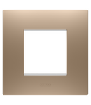 PLACA INTERNATIONALA EGO - IN TEHNOPOLIMER VOPSIT - 2 MODULE - CUPRU MOALE - CHORUSMART Gewiss