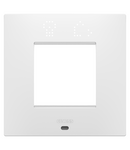 PLACA INTERNATIONALA EGO SMART - IN TEHNOPOLIMER VOPSIT - 2 MODULE - ALB SATINAT - CHORUSMART Gewiss