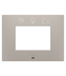 PLACA INTELIGENTA EGO - IN TEHNOPOLIMER VOPSIT - 3 MODULE - NISIP ÎNCHIS - CHORUSMART Gewiss