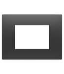 PLACA EGO - IN TECHNOPOLYMER - 3 MODULE - SATIN BLACK - CHORUSMART Gewiss