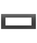 PLACA EGO - IN TECHNOPOLYMER - 7 MODULE - SATIN BLACK - CHORUSMART Gewiss