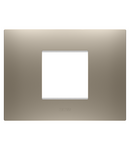 PLACA EGO - IN TEHNOPOLIMER VOPSIT - 2 MODULE - BRONZ DESCHIS - CHORUSMART Gewiss
