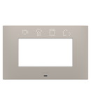 PLACA INTELIGENTA EGO - IN TEHNOPOLIMER VOPSIT - 4 MODULE - NISIP ÎNCHIS - CHORUSMART Gewiss