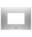 PLACA EGO SMART - IN TEHNOPOLIMER VOPSIT - 3 MODULE - GRI MAGNETIC - CHORUSMART Gewiss