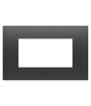 PLACA EGO - IN TECHNOPOLYMER - 4 MODULE - SATIN BLACK - CHORUSMART Gewiss