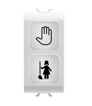 LAMPA INDICATOARE DUBLA - OPAL - DND+MUR - 1 MODUL - ALB SATINAT - CHORUSMART Gewiss