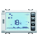 TERMOSTAT TEMPORIZAT/PROGRAMATOR CU GESTIONARE A UMIDITATII - KNX - 3 MODULE - ALB SATINAT - CHORUSMART Gewiss