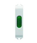 LAMPA INDICATOARE SIMPLA - VERDE - 1/2 MODUL - ALB SATINAT - CHORUSMART Gewiss