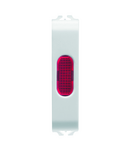 LAMPA INDICATOARE SIMPLA - ROSU - 1/2 MODUL - ALB SATINAT - CHORUSMART Gewiss