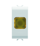 LAMPA INDICATOARE SIMPLA - CHIHLIMBAR - 1 MODUL - ALB SATINAT - CHORUSMART Gewiss