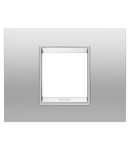 PLACA LUX - IN METAL - 2 MODULE - GRI MAGNETIC - CADRU INTERIOR GRI MAGNETIC MAT - CHORUSMART Gewiss