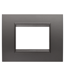 PLACA LUX - IN METAL - 3 MODULE - GUNBARREL - CADRU INTERIOR MATT GUNBARREL - CHORUSMART Gewiss