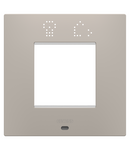 PLACA INTERNATIONALA EGO SMART - IN TEHNOPOLIMER VOPSIT - 2 MODULE - NISIP ÎNCHIS - CHORUSMART Gewiss