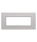 PLACA DE LUX - IN METAL - 6 MODULE - ALB MONOCROM BEJ NATURAL- CHORUSMART Gewiss
