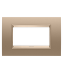 PLACA LUX - IN METAL - 4 MODULE - CUPRU MOALE - CADRU INTERIOR CUPRU MOALE MAT - CHORUSMART Gewiss