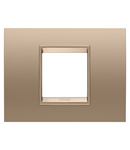 PLACA LUX - IN METAL - 2 MODULE - CUPRU MOALE - CADRU INTERIOR CUPRU MOALE MAT - CHORUSMART Gewiss