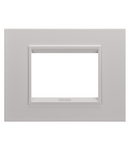 PLACA DE LUX - IN METAL - 3 MODULE - ALB MONOCROM BEJ NATURAL- CHORUSMART Gewiss