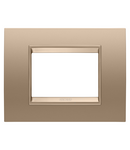PLACA LUX - IN METAL - 3 MODULE - CUPRU MOALE - CADRU INTERIOR CUPRU MOALE MAT - CHORUSMART Gewiss