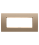 PLACA LUX - IN METAL - 6 MODULE - CUPRU MOALE - CADRU INTERIOR CUPRU MOALE MAT - CHORUSMART Gewiss