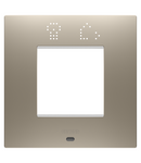 PLACA INTERNATIONALA EGO SMART - IN TEHNOPOLIMER VOPSIT - 2 MODULE - BRONZ DESCHIS - CHORUSMART Gewiss